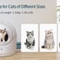 Upgraded HMI system, self-cleaning litter box for multiple cats, automatic dumping