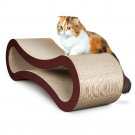 FluffyDream Cat Scratcher Cardboard, Scratching Pad House Bed Furniture Protector, Infinity Shape