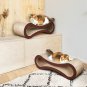 FluffyDream Cat Scratcher Cardboard, Scratching Pad House Bed Furniture Protector, Infinity Shape