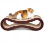 FluffyDream Cat Scratcher Cardboard, Scratching Pad House Bed Furniture Protector, Infinity Shape