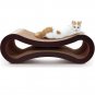 FluffyDream Cat Scratcher Cardboard, Scratching Pad House Bed Furniture Protector, Infinity Shape