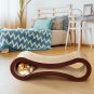 FluffyDream Cat Scratcher Cardboard, Scratching Pad House Bed Furniture Protector, Infinity Shape
