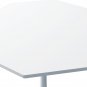 31.50" Modern Octagonal Coffee Table with MDF Table Top,Metal Base, for Dining Room, Kitchen