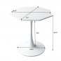 31.50" Modern Octagonal Coffee Table with MDF Table Top,Metal Base, for Dining Room, Kitchen