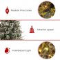 Best Choice Product 6ft Pre-Lit Pre-Decorated Spruce Hinged Artificial Blended PE/PVC Christmas Tree