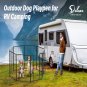 Dog Playpen Indoor Outdoor, 24" Height 8 Panels Fence with Anti-Rust Coating, Metal Heavy Portable