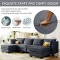U_Style Modern Large U-Shape Modular Sectional Sofa, Convertible Sofa Bed with Reversible Chaise