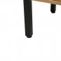 40.16" Rattan Coffee table, sliding door for storage, metal legs, Modern table for living room