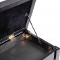 Piano Bench with Padded Cushion and Music Book Storage Compartment, Duet Wooden Seat