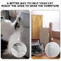 Fluffydream Cat Scratcher with Cat Toys Ball Track, Build-in Ball, L-Shaped Scratcher, Cardboard