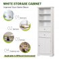 Tall Bathroom Storage Cabinet,Cabinet with One Door and Two Drawers, Freestanding Storage