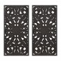 Distressed Carved Wood 2-piece Wall Decor Set