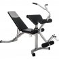 6+3 Positions Adjustable Weight Bench with Leg Extension - Olympic Utility Benches