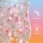 6ft Artificial Christmas Tree with 300 LED Lights and 600 Bendable Branches, Christmas Tree Holiday