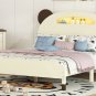 3-Pieces Bedroom Sets Full Size Bear-Shape Platform Bed with Nightstand and Storage dresser