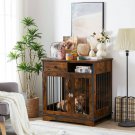 Furniture Dog crate, indoor pet crate end tables, decorative wooden kennels with removable trays.