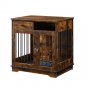 Furniture Dog crate, indoor pet crate end tables, decorative wooden kennels with removable trays.