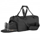 YSSOA Gym Bag for Women and Men, Waterproof Duffel Bag Shoes Compartment, Lightweight Carry, Black YSSOA Gym Bag for Women and Men, Waterproof Duffel Bag Shoes Compartment, Lightweight Carry, Black