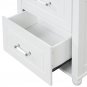 Tall Bathroom Storage Cabinet, Freestanding Storage Cabinet with Two Drawers and Adjustable Shelf