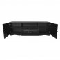 U-Can Modern TV Stand for 60+ Inch TV, with 1 Shelf, 1 Drawer and 2 Cabinets, TV Console Cabinet