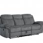 ACME Zubaida Sofa (Glider & Motion), 2-Tone Gray Velvet