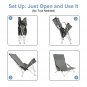 YSSOA Beach Camping Folding Adults with Carry Bag︱Low Profile, Lightweight, Portable Chair