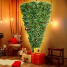 GO 7.5 FT Upside Down Christmas Tree with Artificial Berries and Santa's Legs, PVC Pine Needles GO 7.5 FT Upside Down Christmas Tree with Artificial Berries and Santa's Legs, PVC Pine Needles