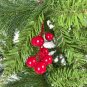 GO 7.5 FT Upside Down Christmas Tree with Artificial Berries and Santa's Legs, PVC Pine Needles