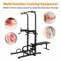 Power Tower with Bench Pull Up Bar Dip Station Adjustable Height Dip Stand Heavy Duty Multi-Function