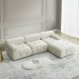 Modular Sectional Sofa, Button Tufted Designed & DIY Combination, L Shaped Couch, Reversible Ottoman