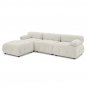 Modular Sectional Sofa, Button Tufted Designed & DIY Combination, L Shaped Couch, Reversible Ottoman