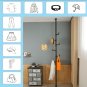 Adjustable Laundry Pole Clothes Drying Rack Coat Hanger DIY Floor to Ceiling Tension Rod Organizer