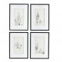 Set of 4 Architecture Wall Art Prints, Home Decor Art for Living Room Dining Room Entryway, 20"x28"