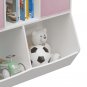Kids Bookcase with Collapsible Fabric Drawers, Children's Toy Storage Cabinet for Playroom, Bedroom