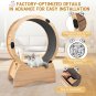 Cat Exercise Wheel – Running, Spinning, and Scratching Fun, Cat Treadmill with Carpeted Runway