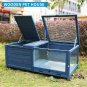 Tortoise Habitat Wooden Tortoise House w/Removable Waterproof Tray Indoor Turtle Enclosure