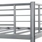 Twin over Twin Bunk Bed with Storage, Silver