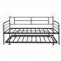 Metal Daybed with Trundle, Twin Size