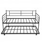 Metal Daybed with Trundle, Twin Size
