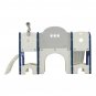 Kids Slide Playset Structure 9 in 1, Freestanding Spaceship Set with Slide, Arch Tunnel, Ring Toss