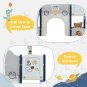 Kids Slide Playset Structure 9 in 1, Freestanding Spaceship Set with Slide, Arch Tunnel, Ring Toss