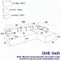 Modern Upholstered Sectional Sofa Couch Set,Modular 108" L Shaped Sectional Living Room Sofa Set