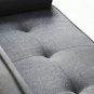 Futon Sofa Bed Convertible Couch Bed with Armrests Modern Living Room Linen Sofa Bed, Recliner