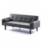 Futon Sofa Bed Convertible Couch Bed with Armrests Modern Living Room Linen Sofa Bed, Recliner