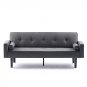 Futon Sofa Bed Convertible Couch Bed with Armrests Modern Living Room Linen Sofa Bed, Recliner