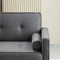 Futon Sofa Bed Convertible Couch Bed with Armrests Modern Living Room Linen Sofa Bed, Recliner