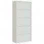 vidaXL File Cabinet Light Gray 35.4"x15.7"x78.7" Steel