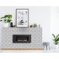 6" X 6" Light Gray And White Coli Peel And Stick Tiles