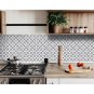 6" X 6" Light Gray And White Coli Peel And Stick Tiles