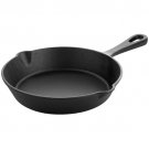 MegaChef 8 Inch Round Preseasoned Cast Iron Frying Pan in Black MegaChef 8 Inch Round Preseasoned Cast Iron Frying Pan in Black